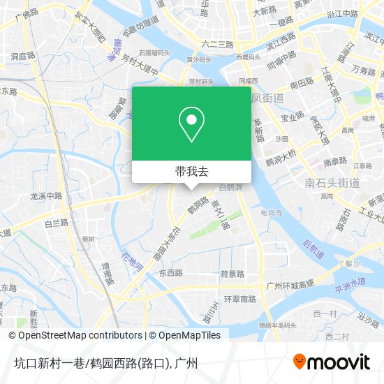 坑口新村一巷/鹤园西路(路口)地图