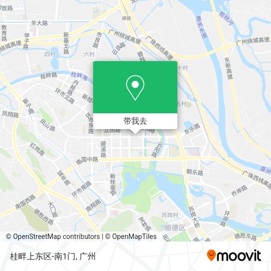桂畔上东区-南1门地图