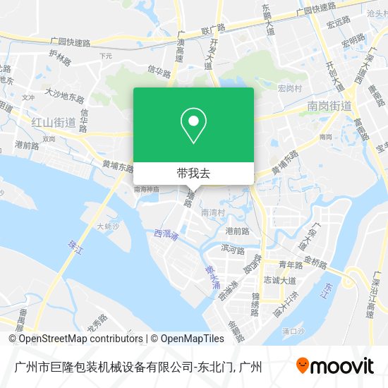 广州市巨隆包装机械设备有限公司-东北门地图