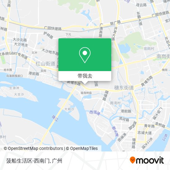 菠船生活区-西南门地图
