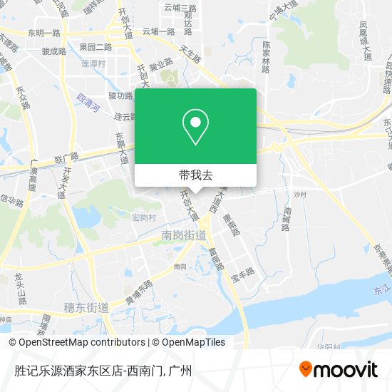 胜记乐源酒家东区店-西南门地图