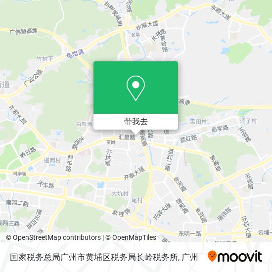 国家税务总局广州市黄埔区税务局长岭税务所地图