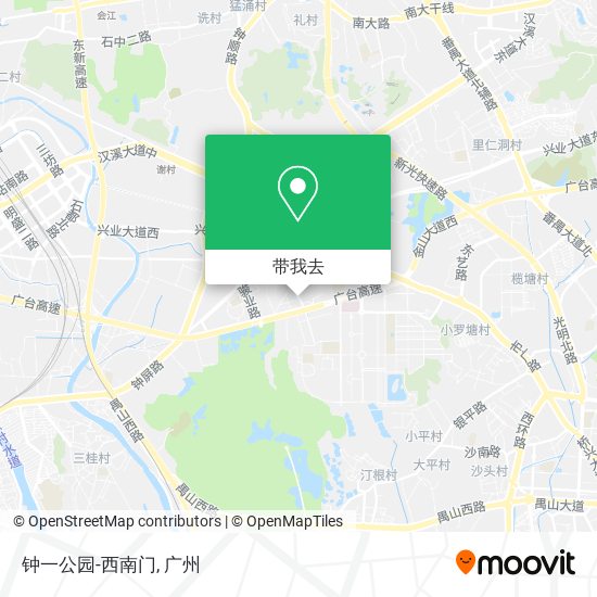 钟一公园-西南门地图