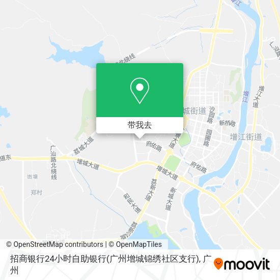 招商银行24小时自助银行(广州增城锦绣社区支行)地图