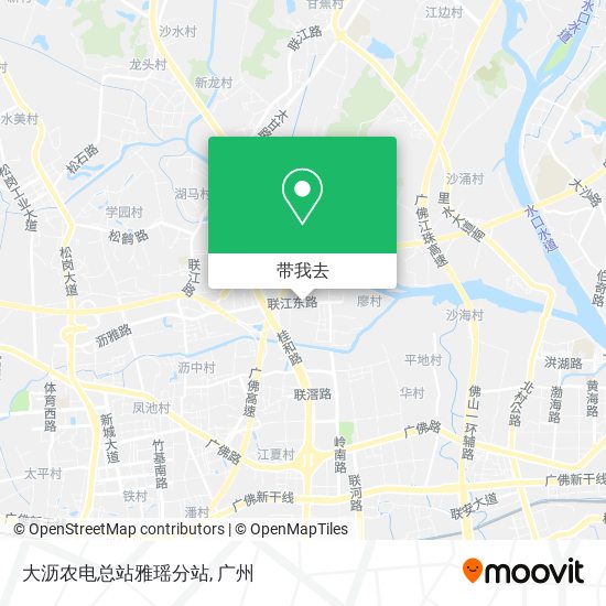 大沥农电总站雅瑶分站地图