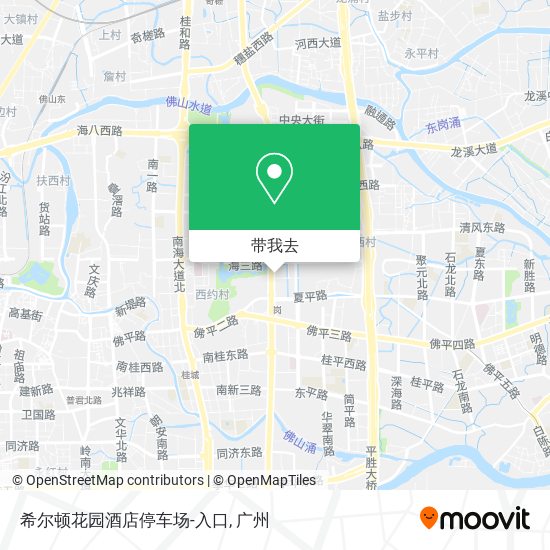 希尔顿花园酒店停车场-入口地图
