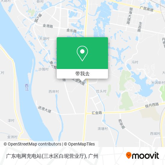 广东电网充电站(三水区白坭营业厅)地图