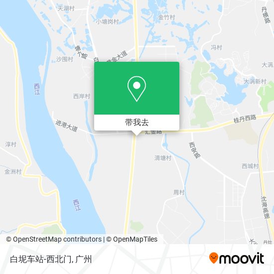 白坭车站-西北门地图