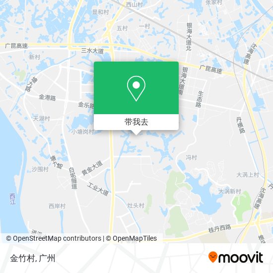金竹村地图