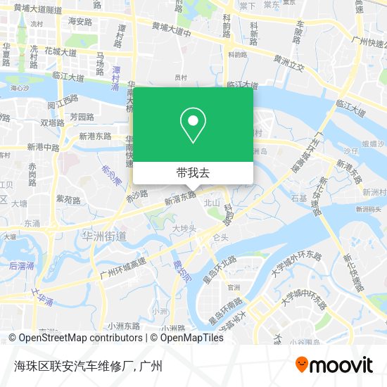海珠区联安汽车维修厂地图