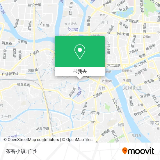 茶香小镇地图