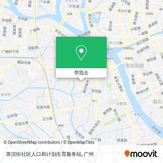 茶滘街社区人口和计划生育服务站地图