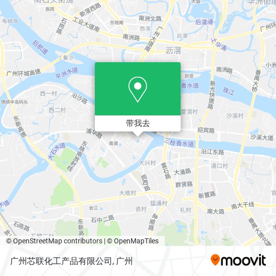广州芯联化工产品有限公司地图