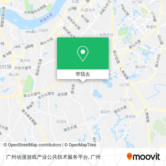 广州动漫游戏产业公共技术服务平台地图