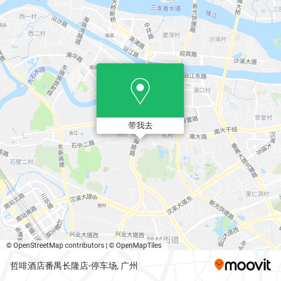 哲啡酒店番禺长隆店-停车场地图