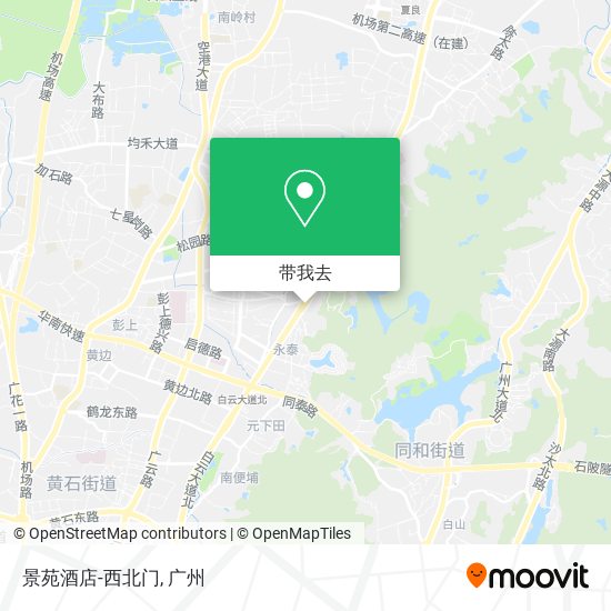 景苑酒店-西北门地图