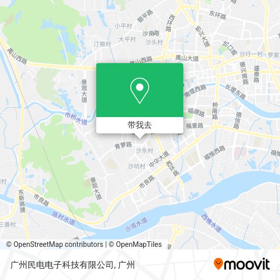 广州民电电子科技有限公司地图