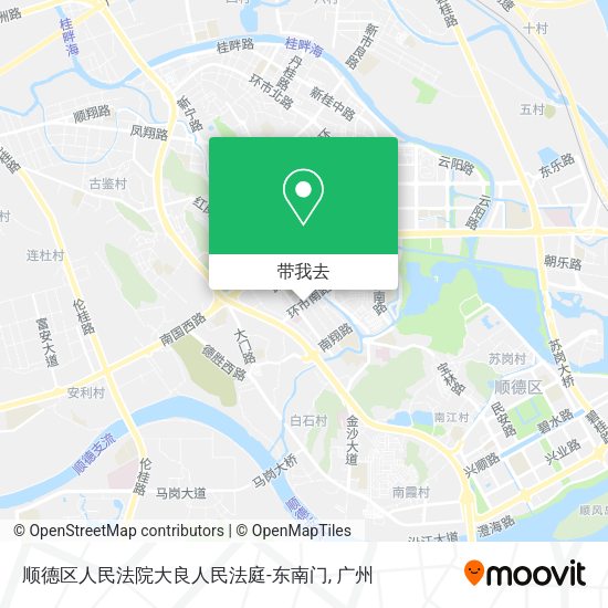 顺德区人民法院大良人民法庭-东南门地图