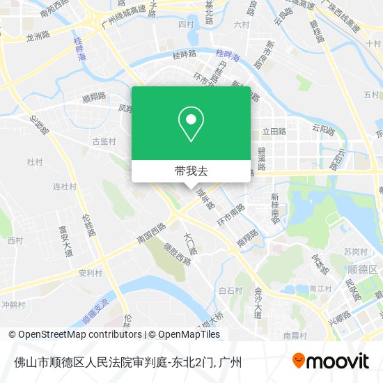 佛山市顺德区人民法院审判庭-东北2门地图