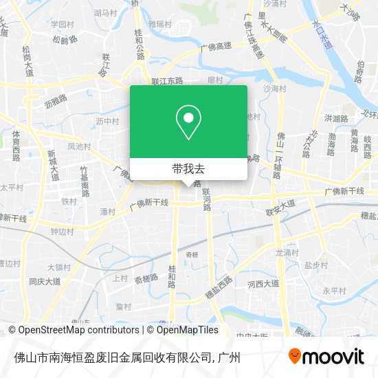 佛山市南海恒盈废旧金属回收有限公司地图