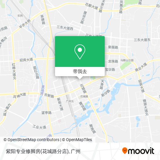 紫阳专业修脚房(花城路分店)地图