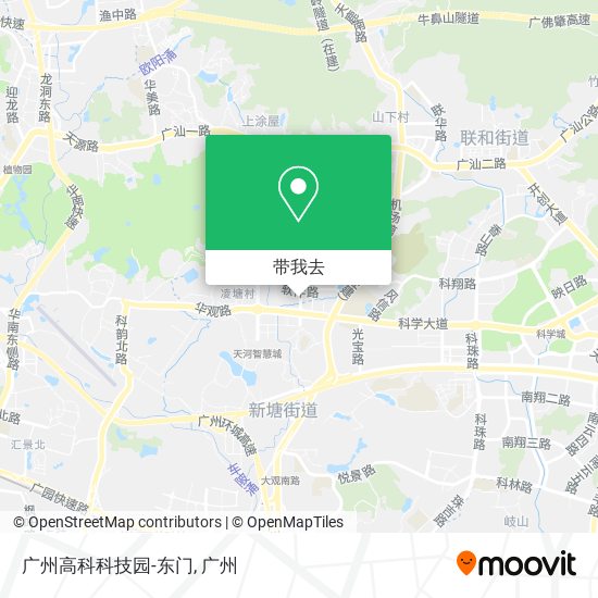 广州高科科技园-东门地图