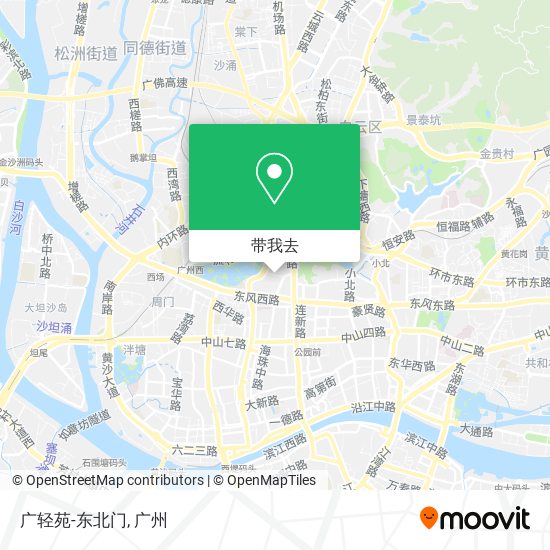 广轻苑-东北门地图