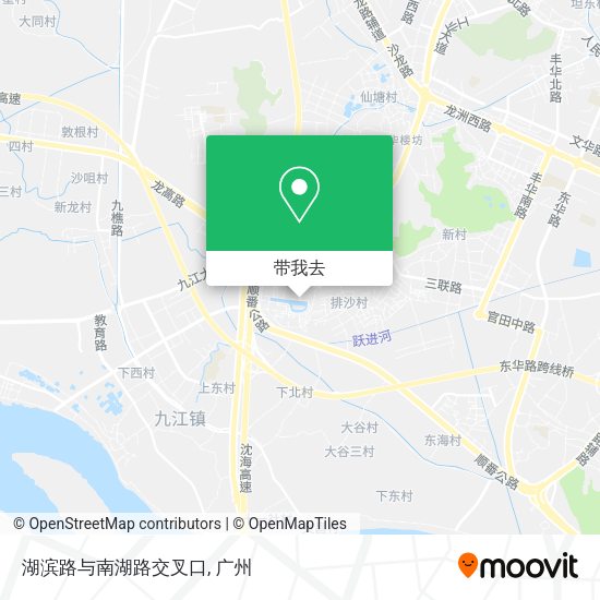 湖滨路与南湖路交叉口地图