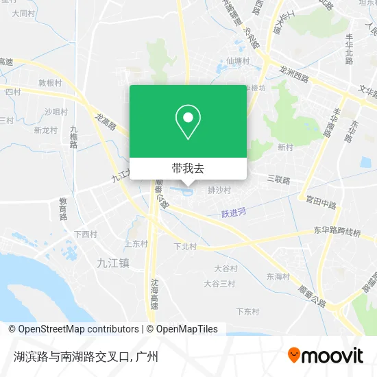 湖滨路与南湖路交叉口地图