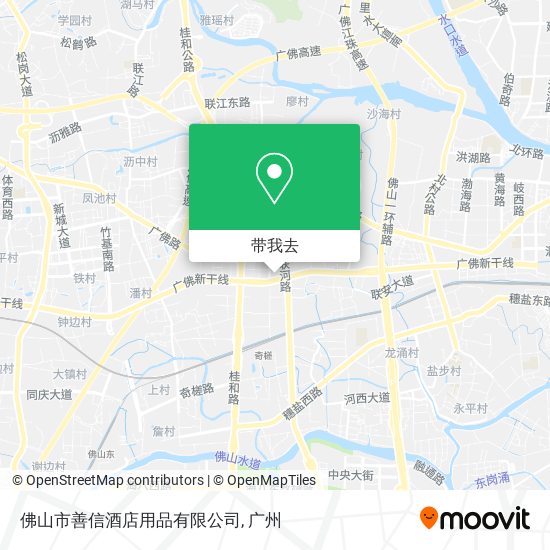 佛山市善信酒店用品有限公司地图