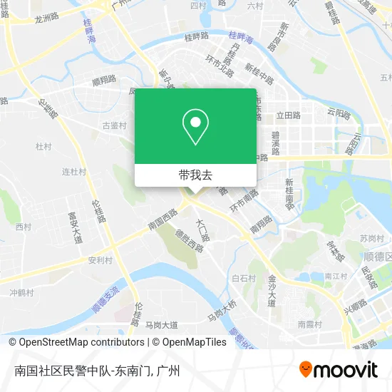 南国社区民警中队-东南门地图