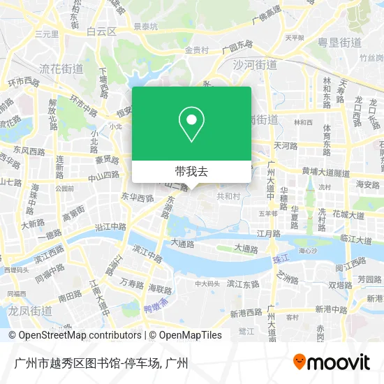 广州市越秀区图书馆-停车场地图