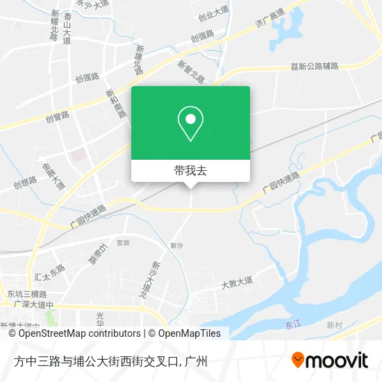 方中三路与埔公大街西街交叉口地图