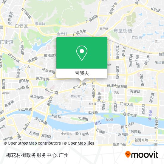 梅花村街政务服务中心地图