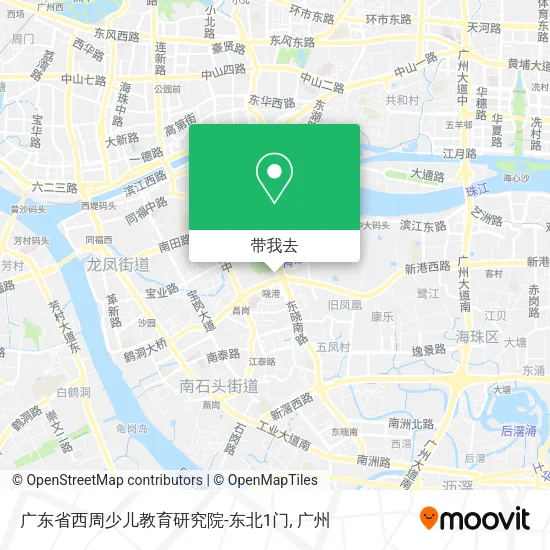 广东省西周少儿教育研究院-东北1门地图