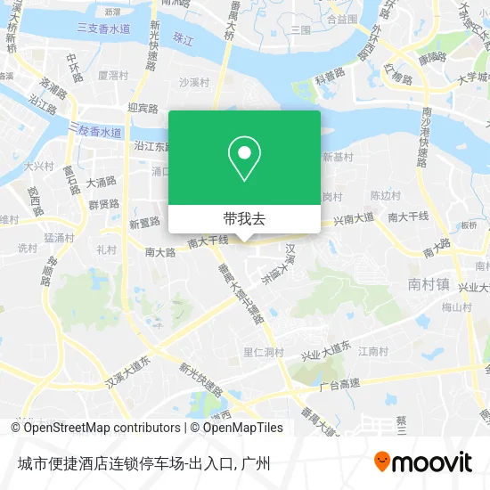 城市便捷酒店连锁停车场-出入口地图