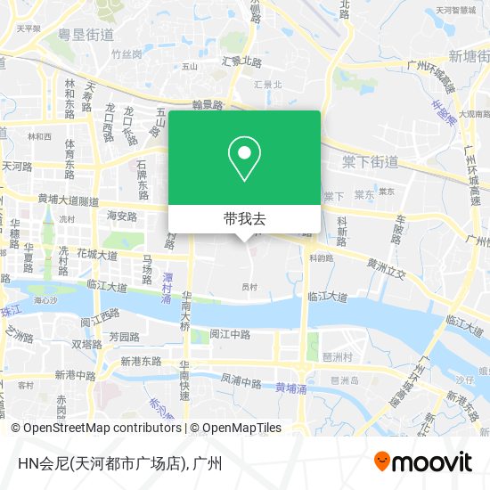 HN会尼(天河都市广场店)地图