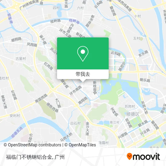 福临门不锈钢铝合金地图