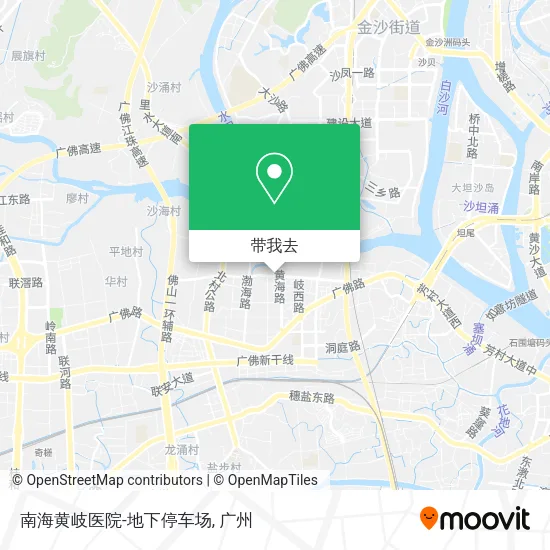 南海黄岐医院-地下停车场地图