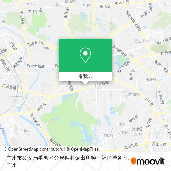 广州市公安局番禺区分局钟村派出所钟一社区警务室地图