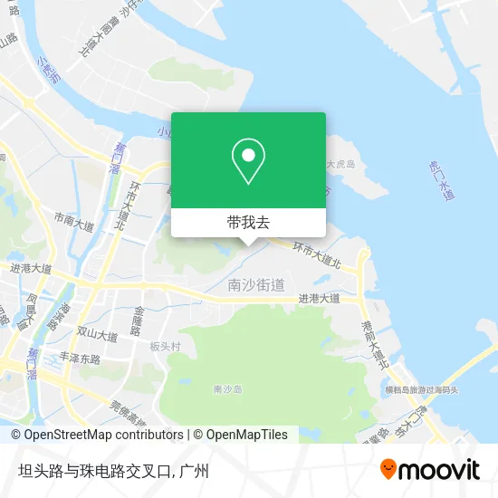 坦头路与珠电路交叉口地图