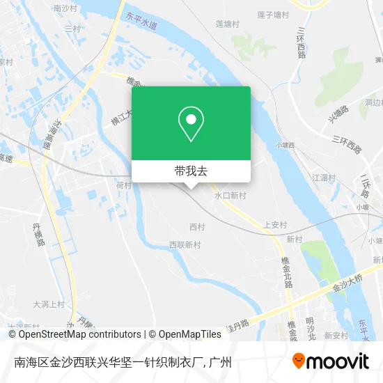 南海区金沙西联兴华坚一针织制衣厂地图