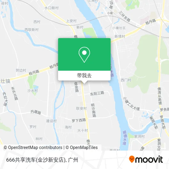 666共享洗车(金沙新安店)地图