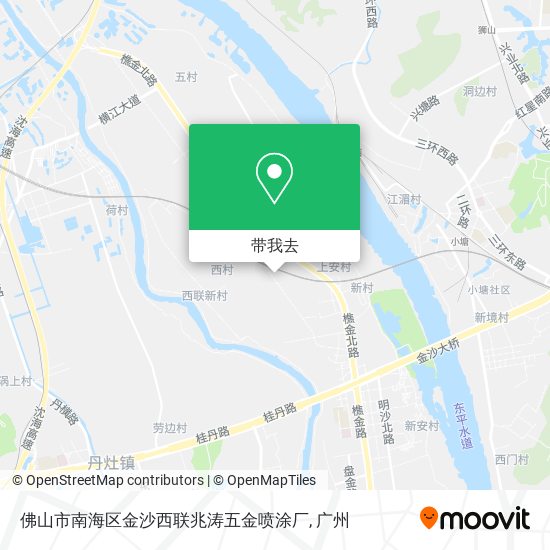 佛山市南海区金沙西联兆涛五金喷涂厂地图