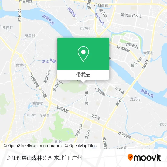 龙江锦屏山森林公园-东北门地图
