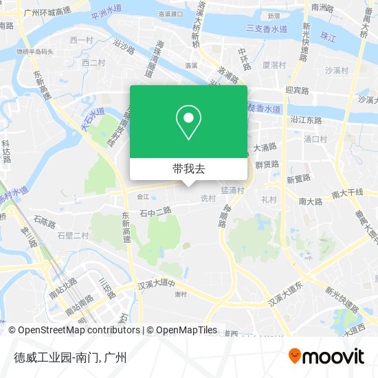 德威工业园-南门地图