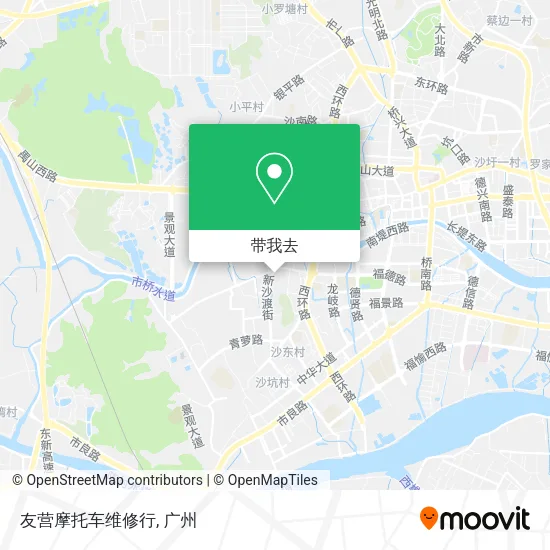 友营摩托车维修行地图