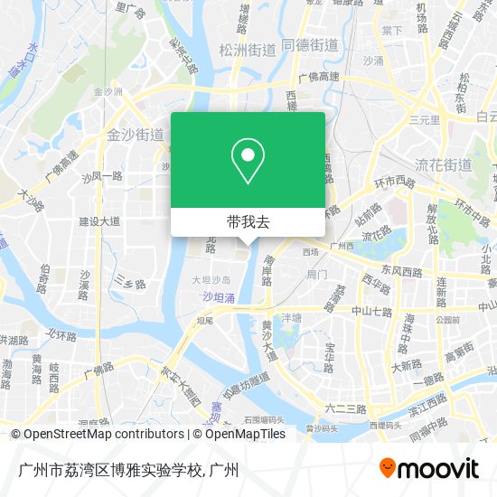 广州市荔湾区博雅实验学校地图