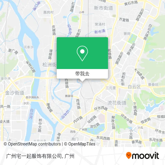 广州宅一起服饰有限公司地图