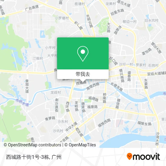 西城路十街1号-3栋地图